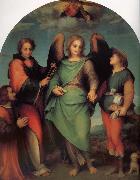 Andrea del Sarto, Rafael Angel of Latter-day Saints and the great Leonard, with donor